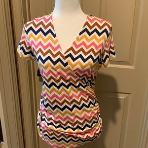 Boden v-neck, short sleeve size 10 top.